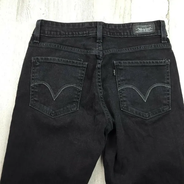 Levi’s Mid Rise Black Skinny Jeans Women’s Size 6S - Image 6