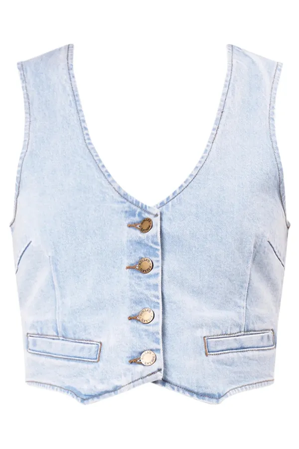 Rolla's Denim Dallas Vest - Image 2