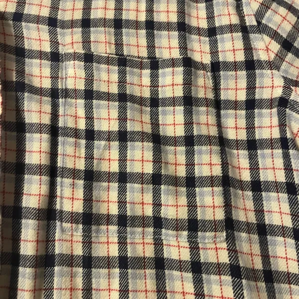 Cotton On Button Up Plaid Cute Ruffle Hem Short Sleeve Cropped Polo - Image 3