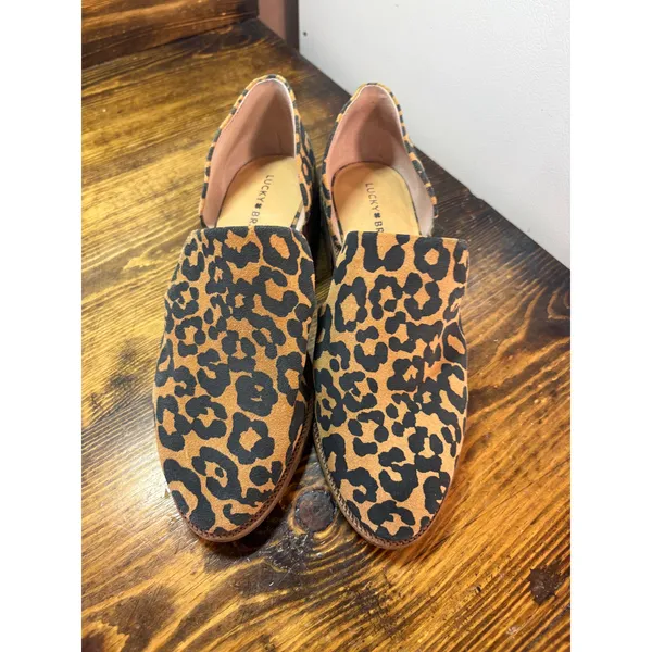 Lucky Brand Leopard Print‎ Side Cutout Ankle Boots Size 10 - Image 3