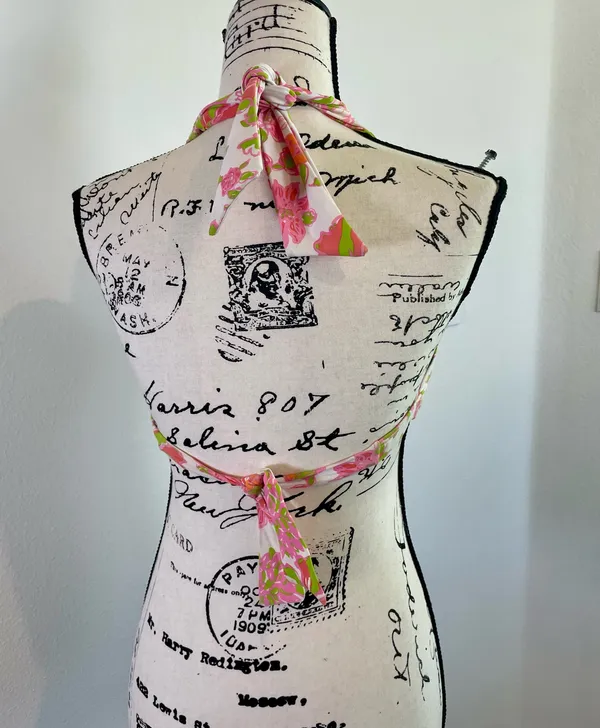Lilly Pulitzer bikini Swimming top with push up hot pink Green Sz XS RN 88189 - Image 11