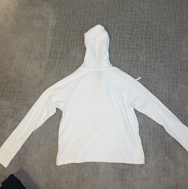 White Hooded Long sleeve - Image 2