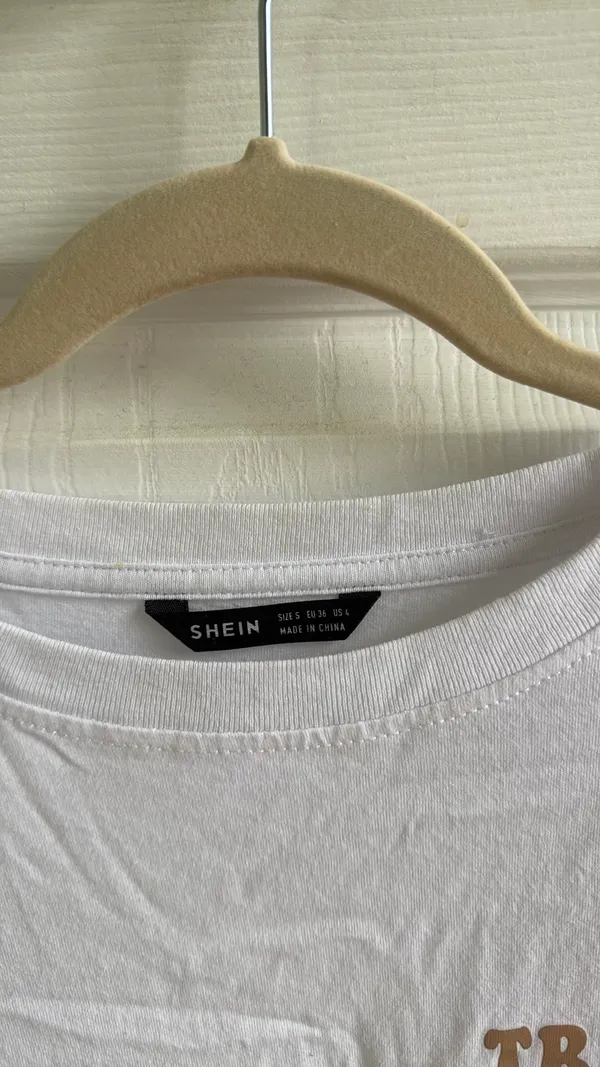 White Shein T-Shirt - Image 3