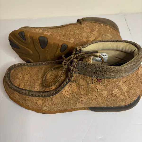 Twisted X Cork Leather Upper‎ Chukka Moc Boots Women's Size 7M - Image 8