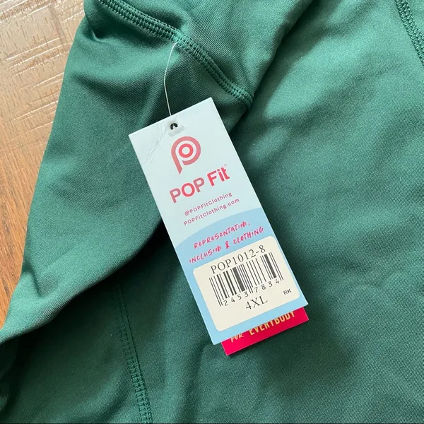 POP FIT bike shorts, plus size 4XL 1 NWT - Image 7