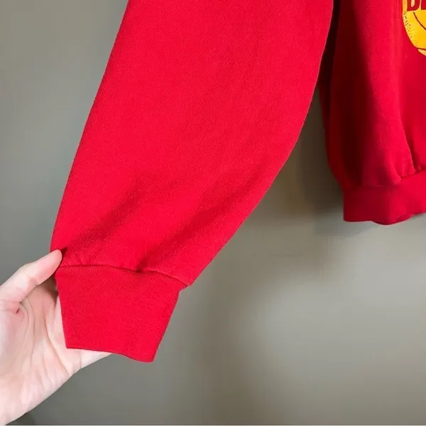 ✨ Vintage Alere‎ Red Iowa State Basketball Brother Crewneck Sweatshirt XL - Image 7