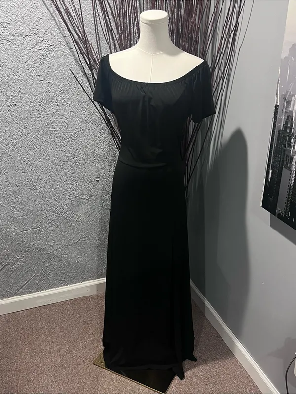🌸Ve Us Black Off The Shoulder Double Slit Maxi Dress Size Large🌸 - Image 2