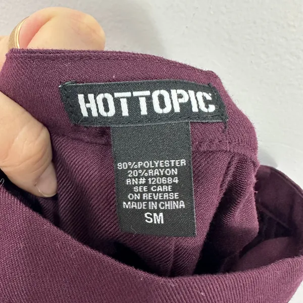 Hot Topic Purple Pleated Mini Skirt Small Alt‎ Prep Preppy Grunge Coquette Goth - Image 2
