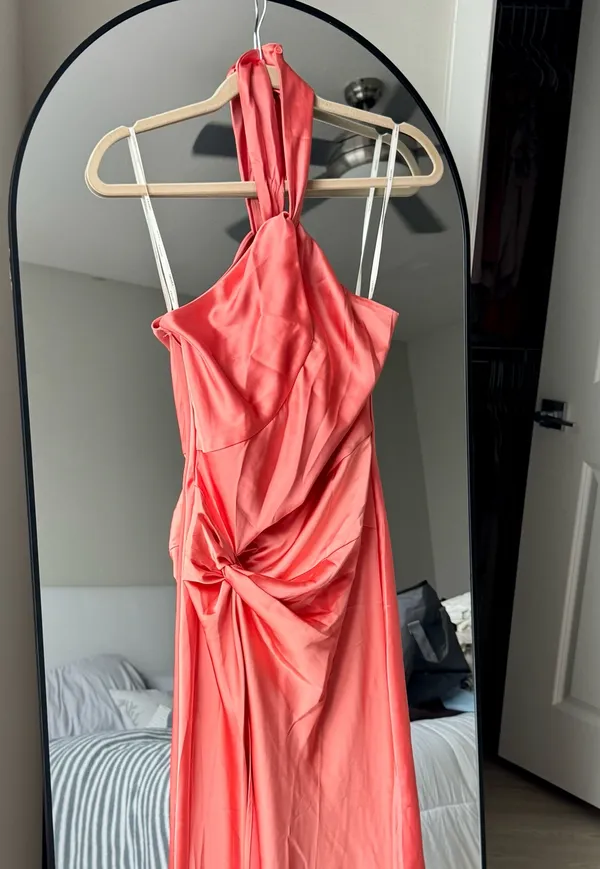 Forever 21 Silky coral maxi dress - Image 5