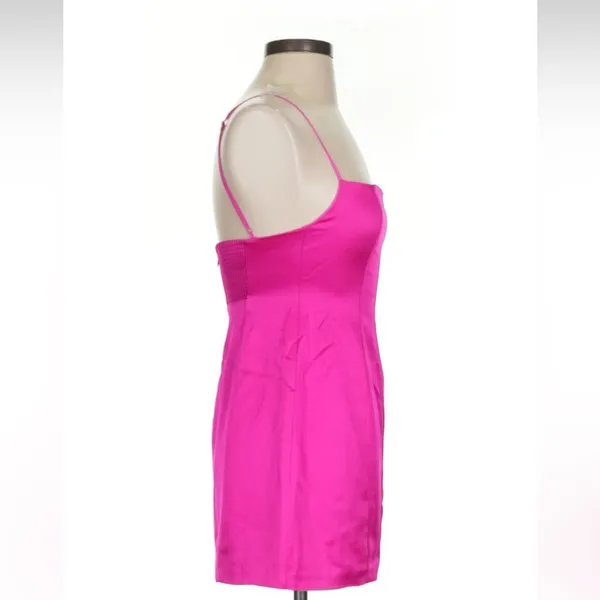 Retrofete pink satin‎ Janessa mini dress size xs - Image 8