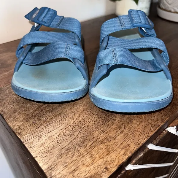 Chaco‎ Chillos Slide Sandals Womens Size 7 Ocean Blue Adjustable Comfort Casual - Image 8