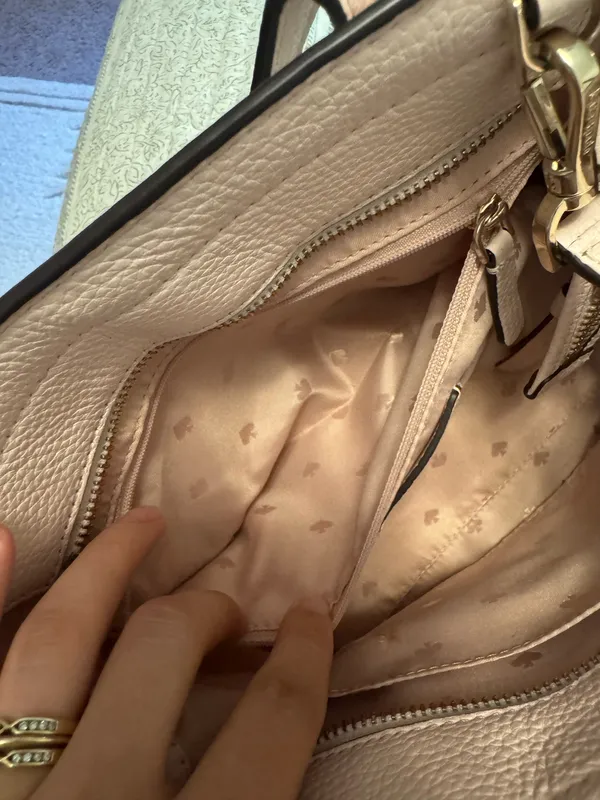 Medium Pink Kate Spade Purse with wallet  - Image 9