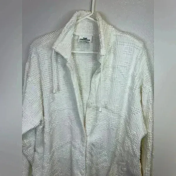 The Produce‎ Company Women’s Vintage Long Sleeves Button Pockets Jacket Size L - Image 7