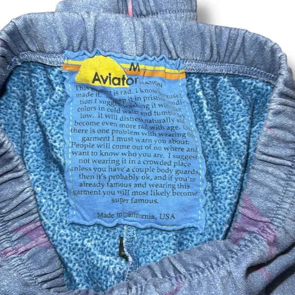 Aviator Nation Blue, Pink, & Purple Bolt Repeat Sweatpants‎ - Image 9