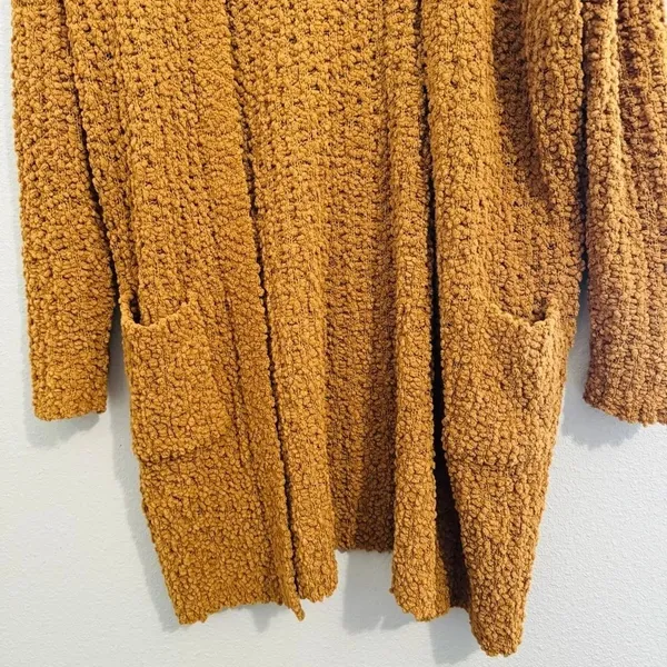 Pink Rose Rusty Orange Sherpa Soft Open Cardigan Size Medium‎ - Image 3