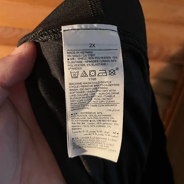 Old Navy active go dry cloud+ romper in black size 2x - Image 5