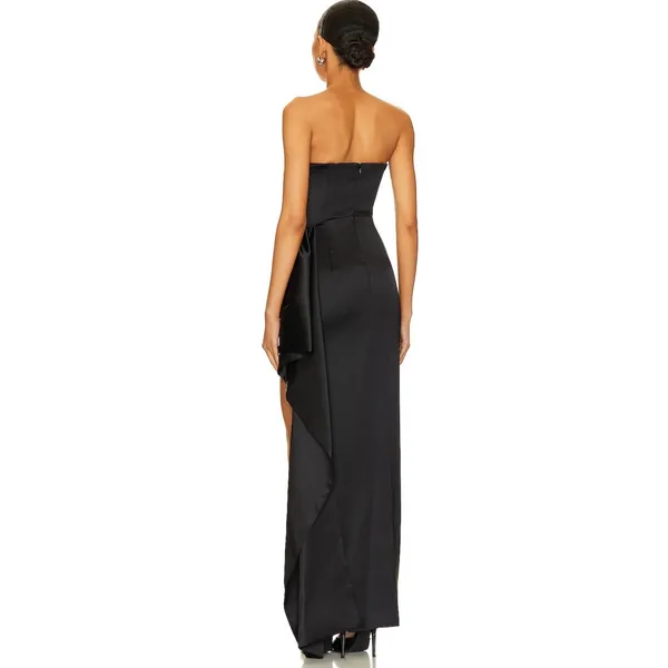 Nicholas Erelyn Strapless Gown In Black Size 4 / Small - Image 5