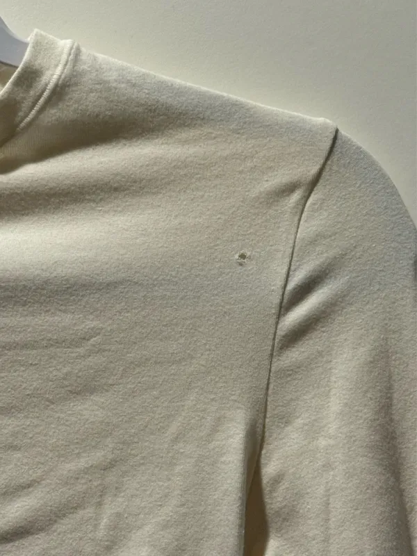 NWT DEFECT Skims COTTON JERSEY LONG SLEEVE T-SHIRT Marble S - Image 2