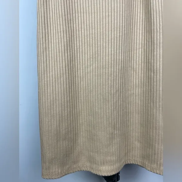 Urban‎ Outfitters Nude Tan Mia Ribbed Knit Bodycon Mini Dress - Image 5