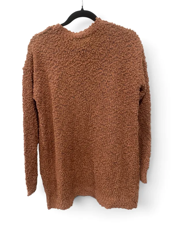 S Listicle Chunky Open-Front Cardigan in Dusty Rose - Image 3