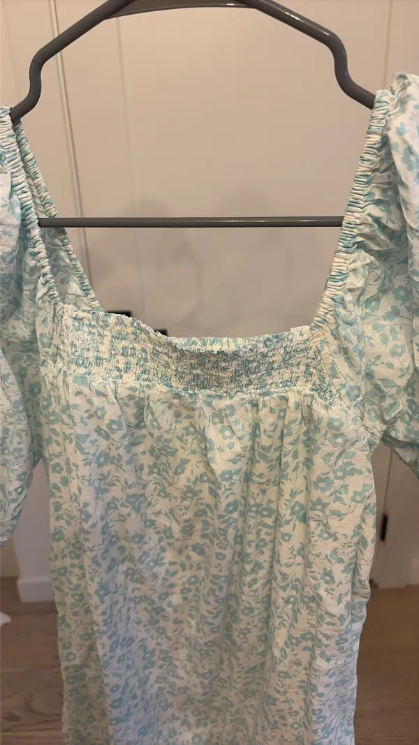 Billabong babydoll flower blue dress - Image 3