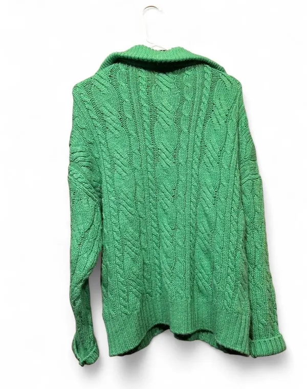Green Topshop Quarter Zip Sweater - Image 2