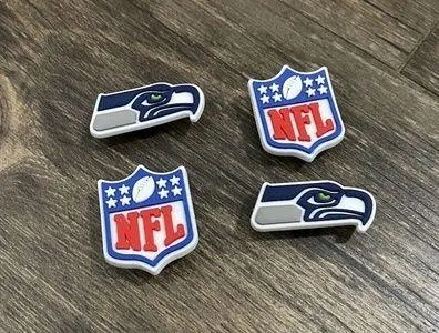 Seattle Seahawks Football Team Sports Charm For Crocs - 4 Pieces - Image 2