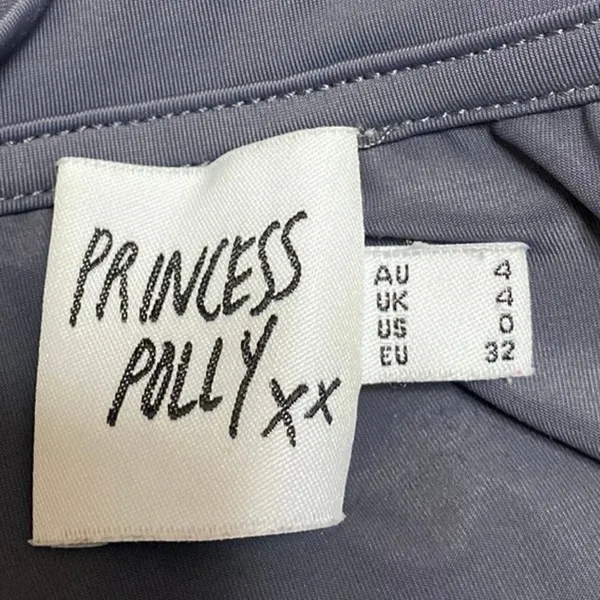 Princess Polly Women's Blue Long Sleeve Crew Neck Stretch T Shirt Tee Top Size 0 - Image 3