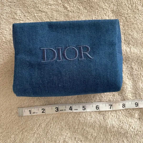 Dior Toiletry Bag in Blue denim - Image 3