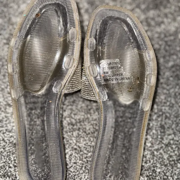 Juicy Couture Silver Rhinestone Sandals - Image 4