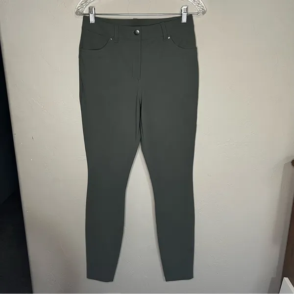 Lululemon City Sleek Slim Fit‎ 5 pocket Olive Green Pants - Image 2