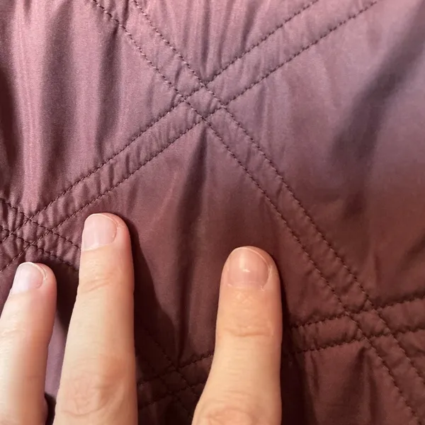 Prana Elsa Quilted Sherpa Jacket Large Maroon - Image 10