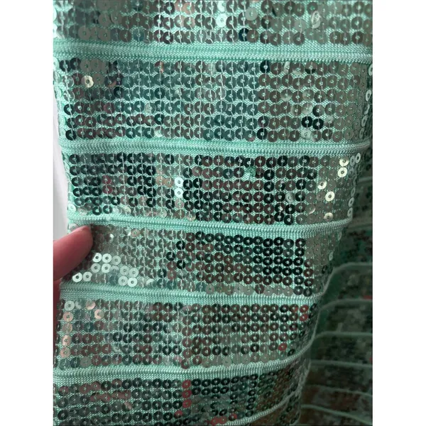 Wow Couture Mint Green Halter Sequin Bodycon Dress Size Small Mermaidcore - Image 2
