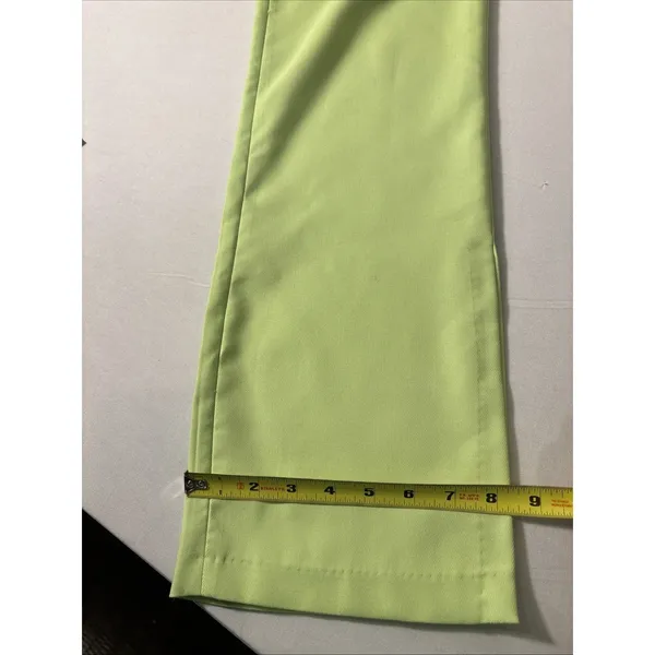 Steve Madden Spencer Split Hem High Rise Flared Pant Neon Green Women Size XL‎ - Image 9