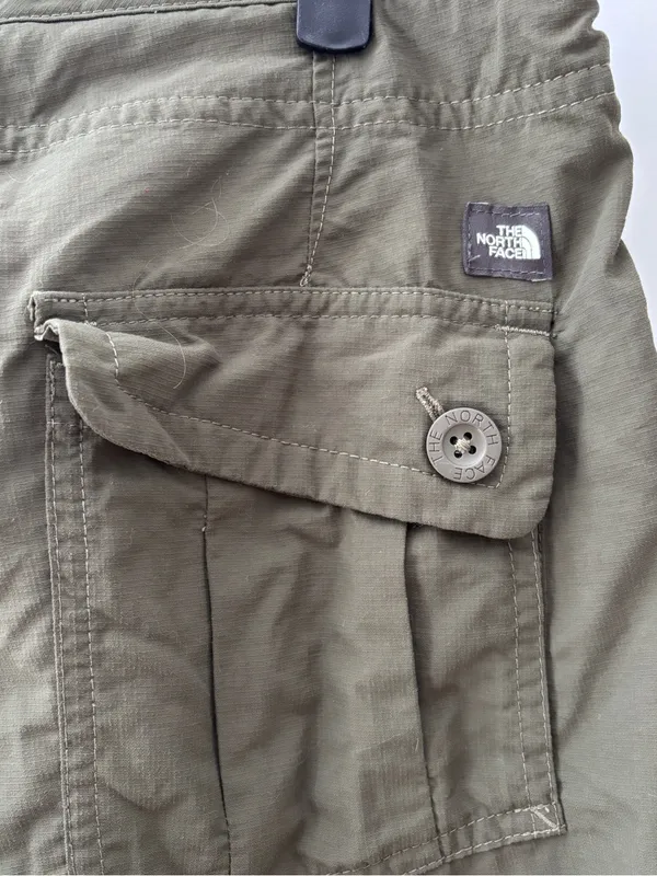 The North Face Womens Green Roll Up Hiking Cargo Pants Size 8 Nylon‎ Gorpcore - Image 8