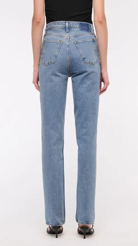 ABERCROMBIE & FITCH The 90’s Straight Ultra High Rise jeans in medium - Image 2