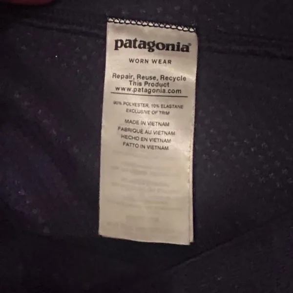 Patagonia Worn Wear Women's Full‎ Zip Jacket Blue Softshell Lightweight Outdoor - Image 9