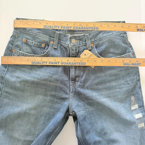 Levis Low Pro 90s Fit Medium Wash Slouchy Straight Leg Relaxed Denim Jeans Sz 31 - Image 4