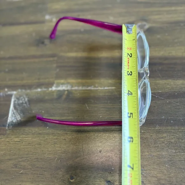 Ray-Ban Eye Glasses Clear Fram Pink Purple Reading - Image 5