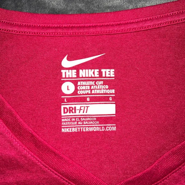 Nike Athletic Cut Dri-fit Short Sleeve Tee Size Large - Image 4