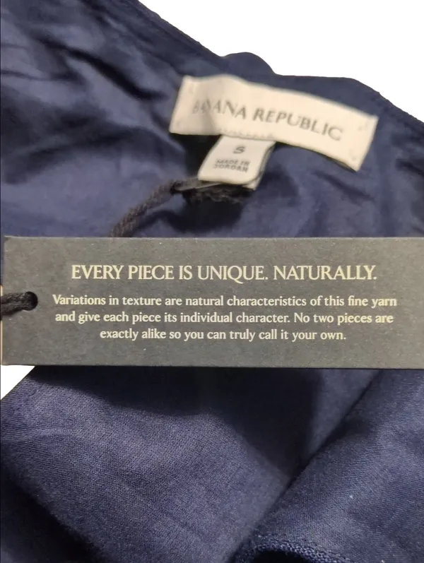 Banana Republic Navy Blue Linen Dress With Pockets Size Small - Image 7