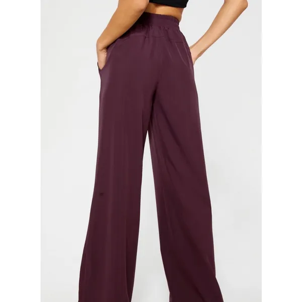 Fabletics Large Downtown Wide Leg Pants UPF Wicking Stretch Lightweight Hi-Rise - Image 2
