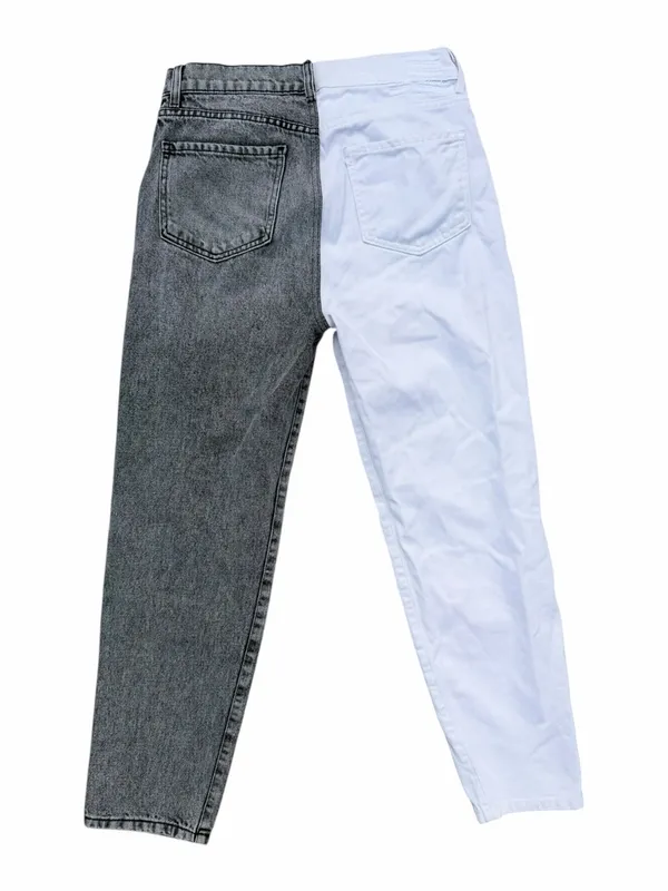 Revice Denim Jeans Women 30 Black White True Love/Checkmate Y2K High Rise - Image 6