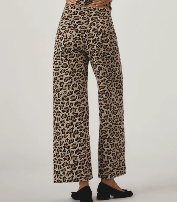 Anthropologie Maeve The Ettie Knit High-Rise Crop Wide-Leg Pants, Size 25 - Image 4
