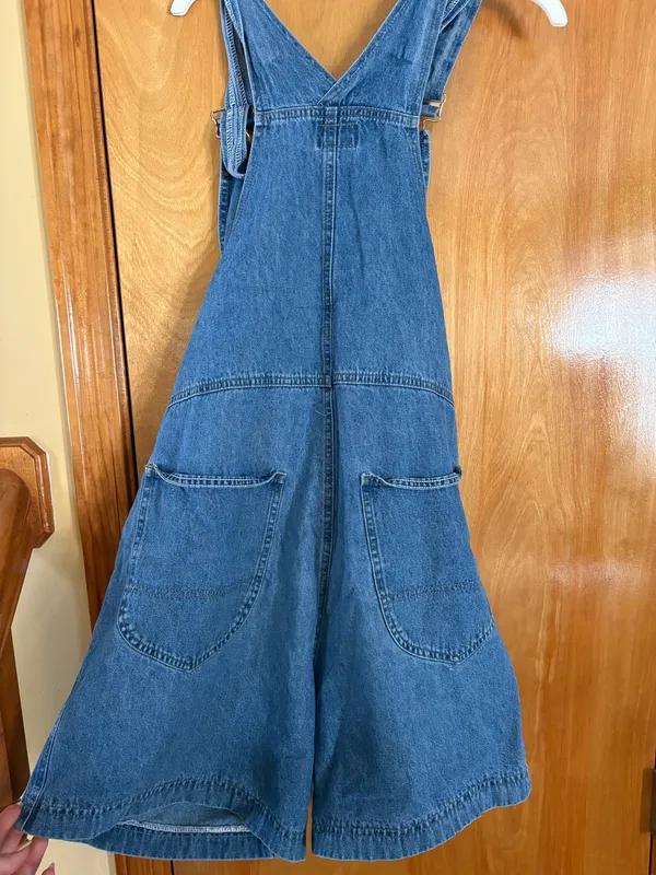 Essentials Style Vintage Overalls Blue Size M - Image 4