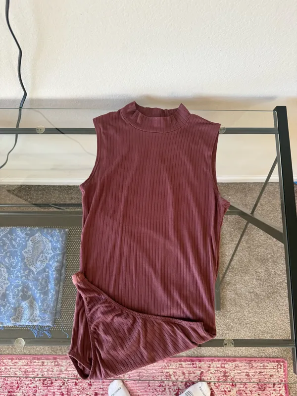Dillards Bodysuit High Neck Top - Image 2