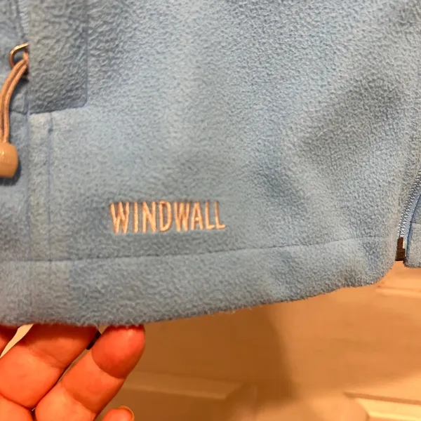 The North Face Windwall Fleece Vest Women's Size L G Blue Zip‎ Up Pockets Warm - Image 4