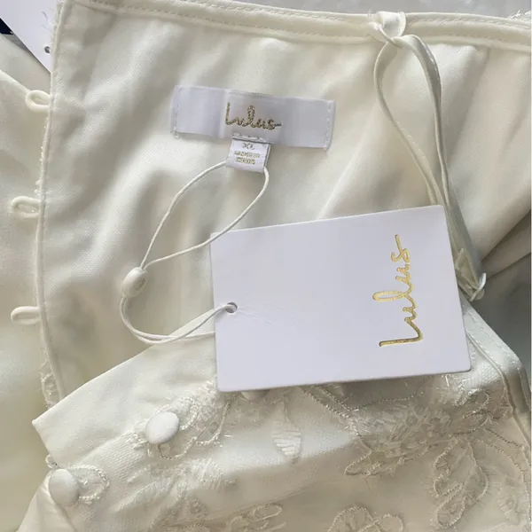Lulus Elevated Glamour White Satin Sequin Bustier Mermaid Maxi Wedding Dress - Image 7