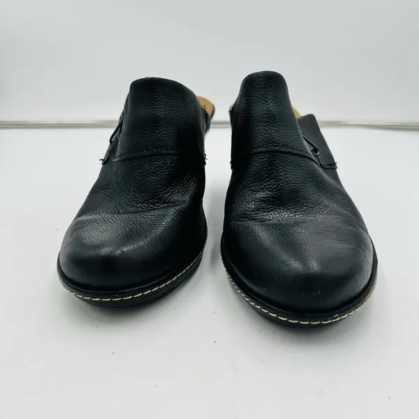 SOFFT Clog Mule 3" Heels Womens 9M Black Pebble Leather Slip On - Image 2