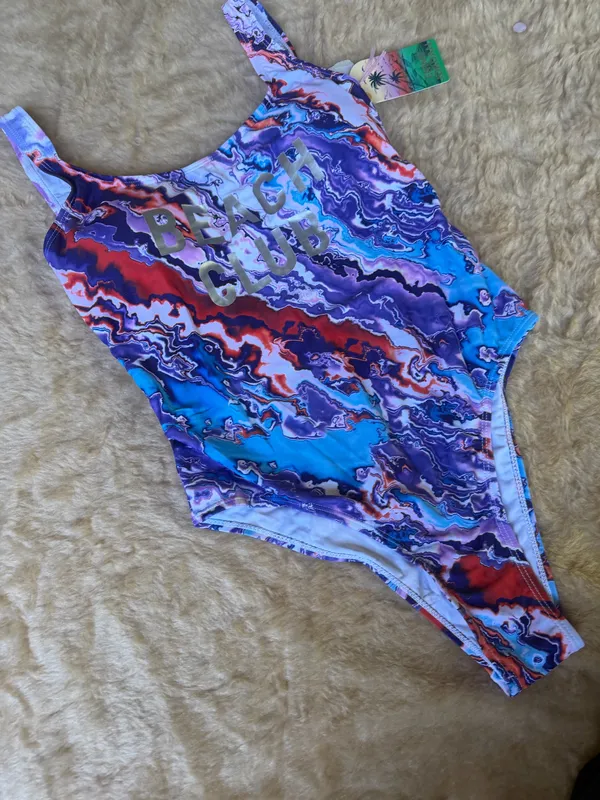 Emme Jordan Beach Club Women's One-Piece Swimsuit in Blue Multi - Image 2